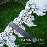 China Milky: A3450A - 10 YDS | Trendz Lace