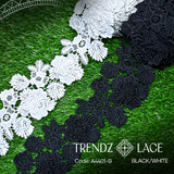 China Milky: A4401-B - 10 YDS | Trendz Lace