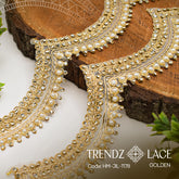 Stone Pearl Lace – HM-JIL-1178 - 9 MTR | Trendz Lace