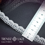 Milky Lace: JT-5523-2 - 15YDS | Trendz Lace