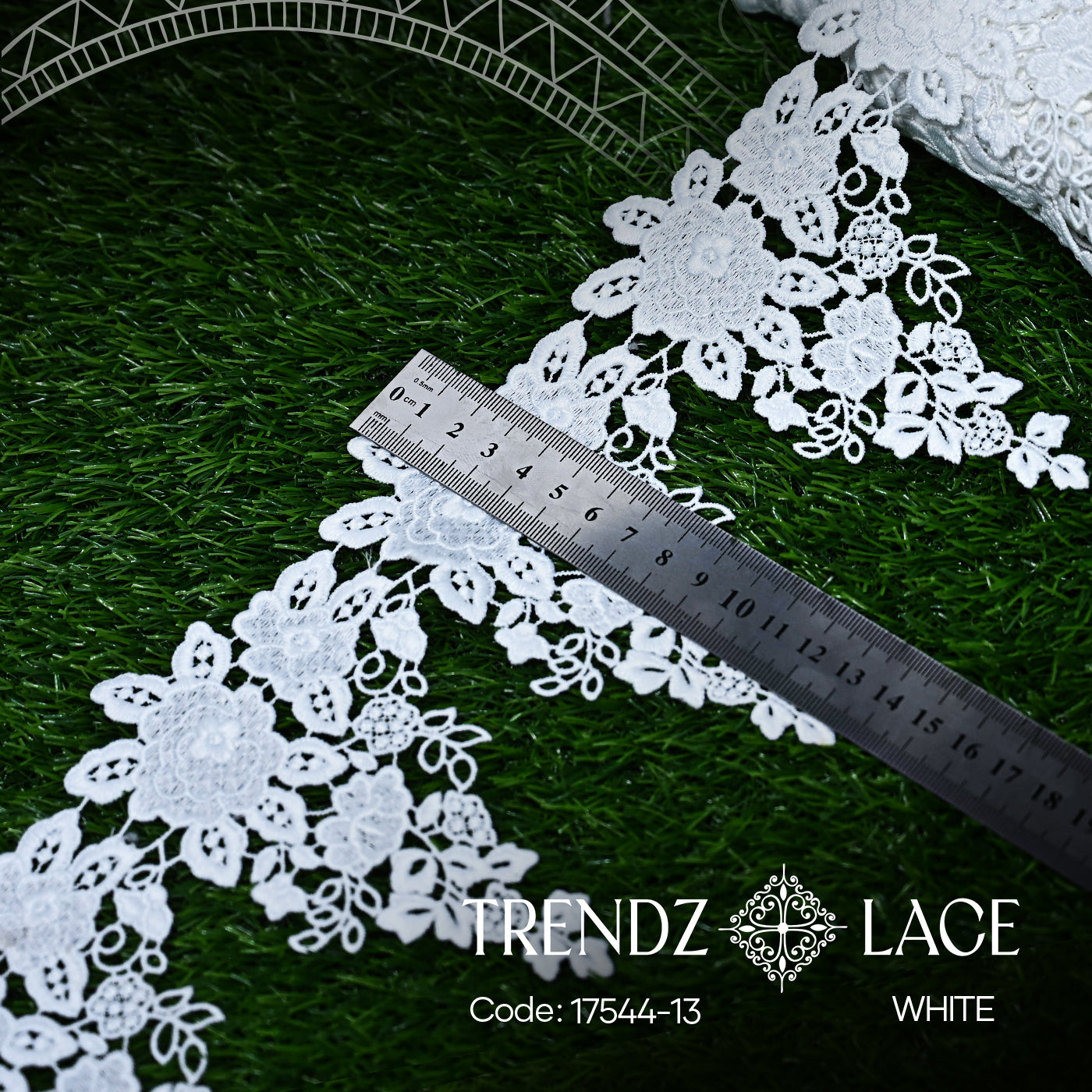 China Milky: 17544-13 - 15 YDS | Trendz Lace