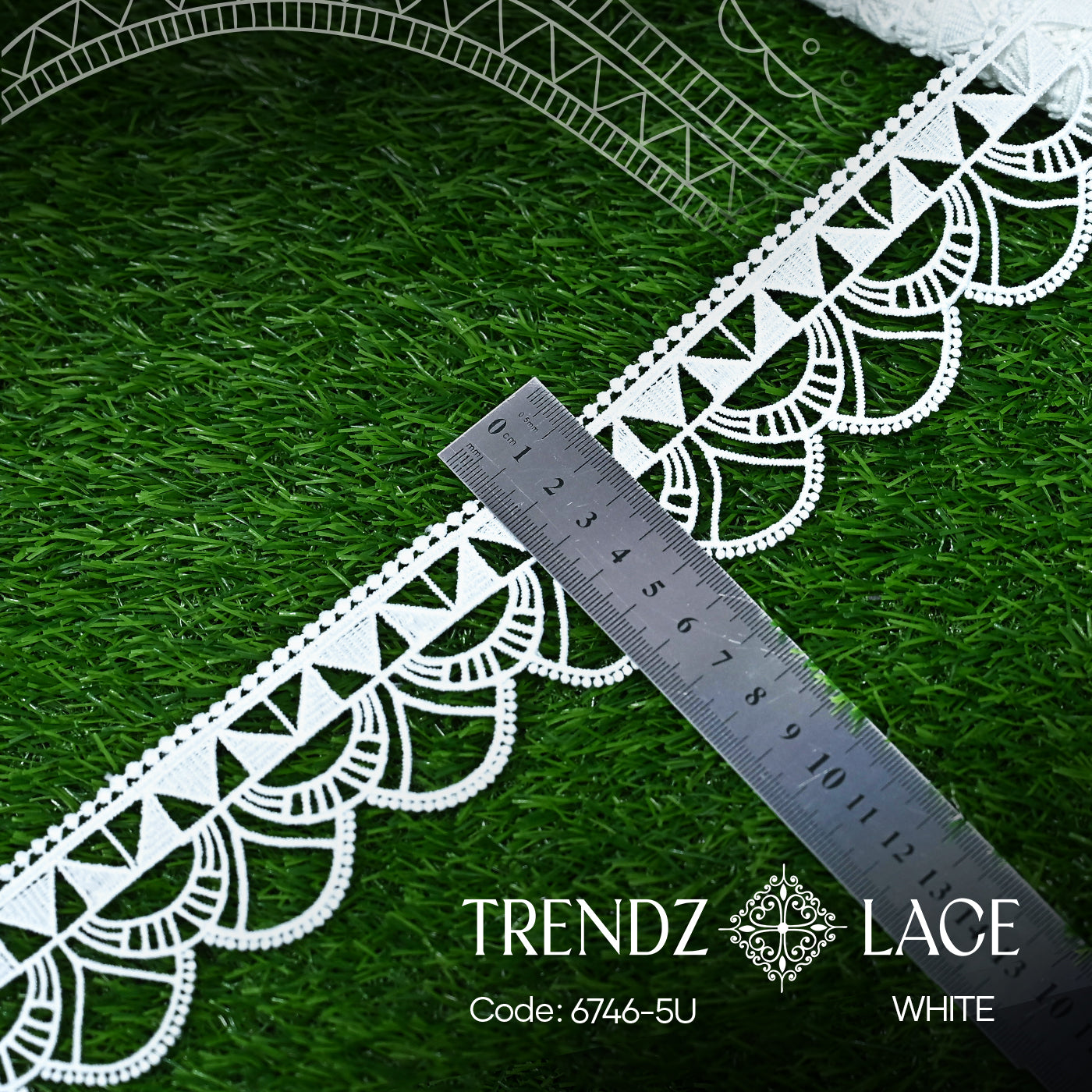 China Milky: 6746-5U - 23 YDS | Trendz Lace