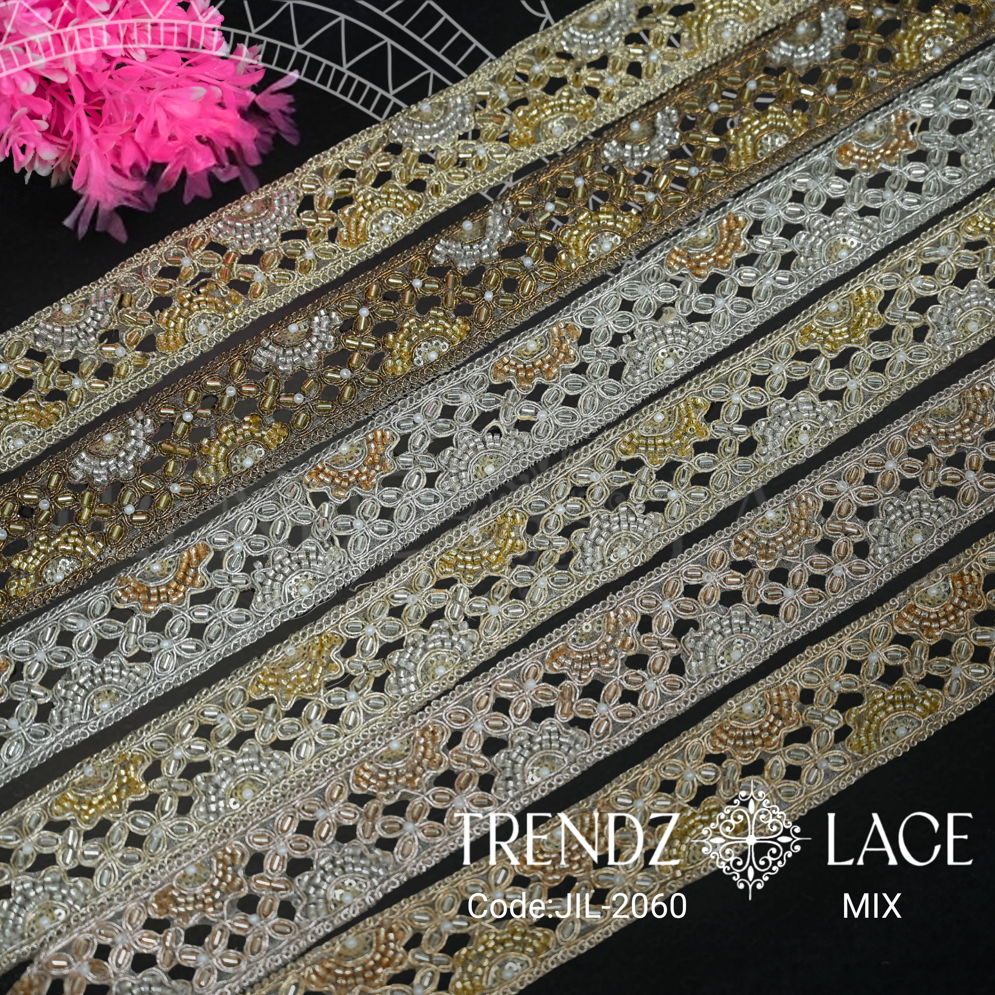Fancy Lace: JIL-2060 - 9 MTR | Trendz Lace