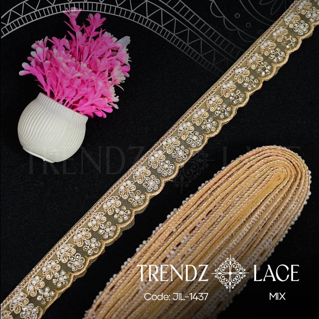 Fancy Lace: JIL-1437 - 9 MTR | Trendz Lace