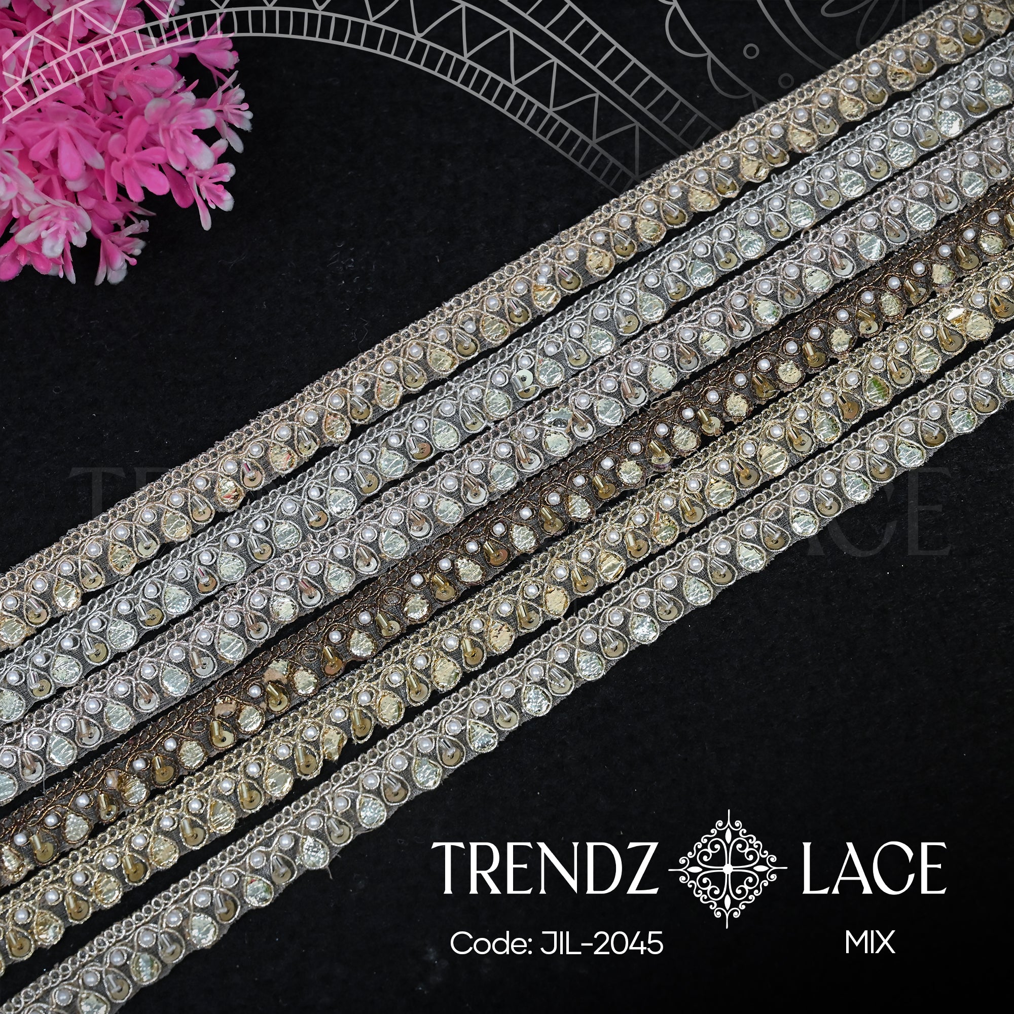 Fancy Lace: JIL-2045 - 9 MTR | Trendz Lace