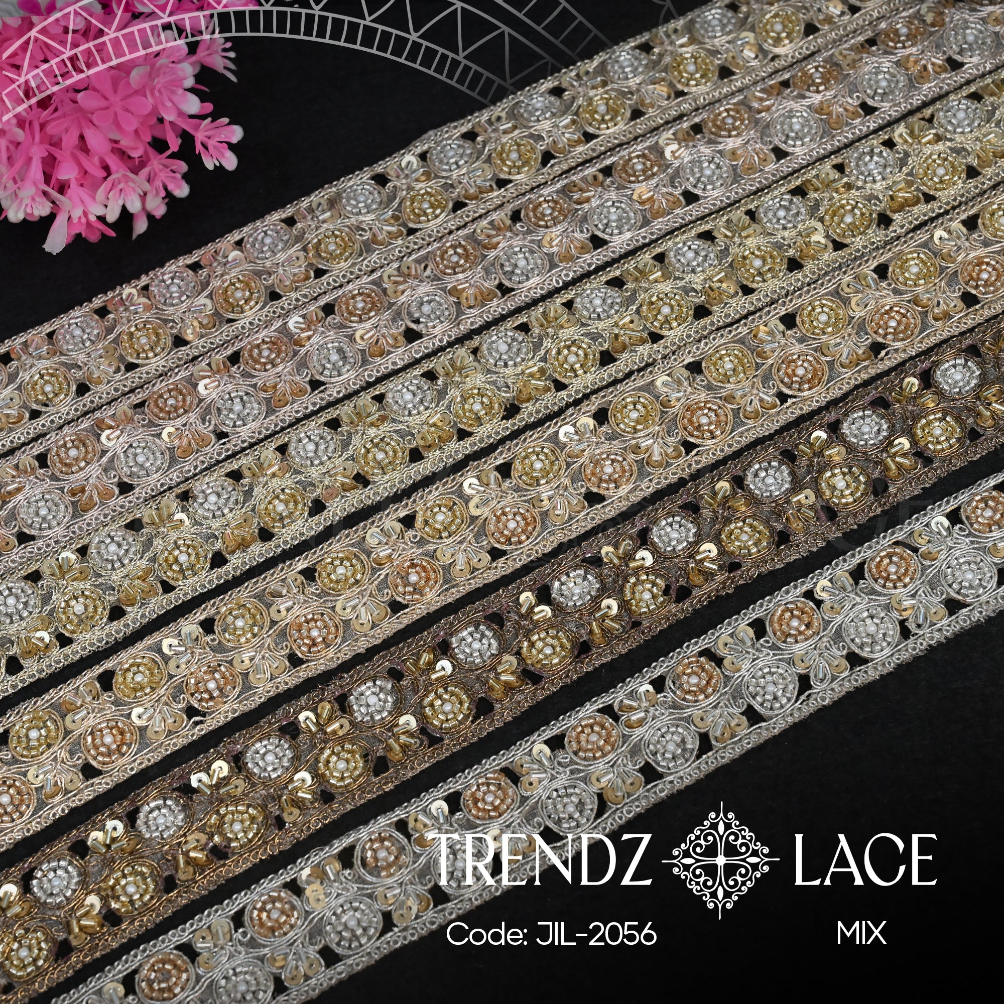 Fancy Lace: JIL-2056 - 9 MTR | Trendz Lace
