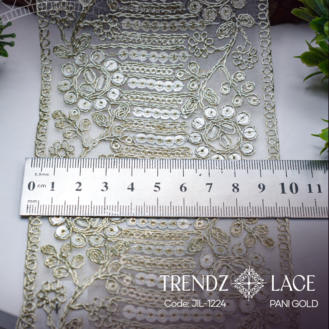 Border Lace - JIL-1224 - 9MTR | Trendz Lace
