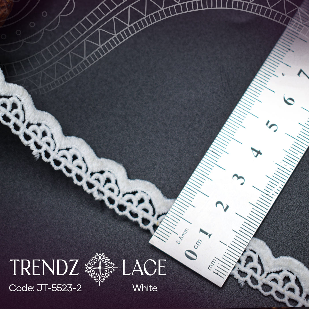 Milky Lace: JT-5523-2 - 15YDS | Trendz Lace