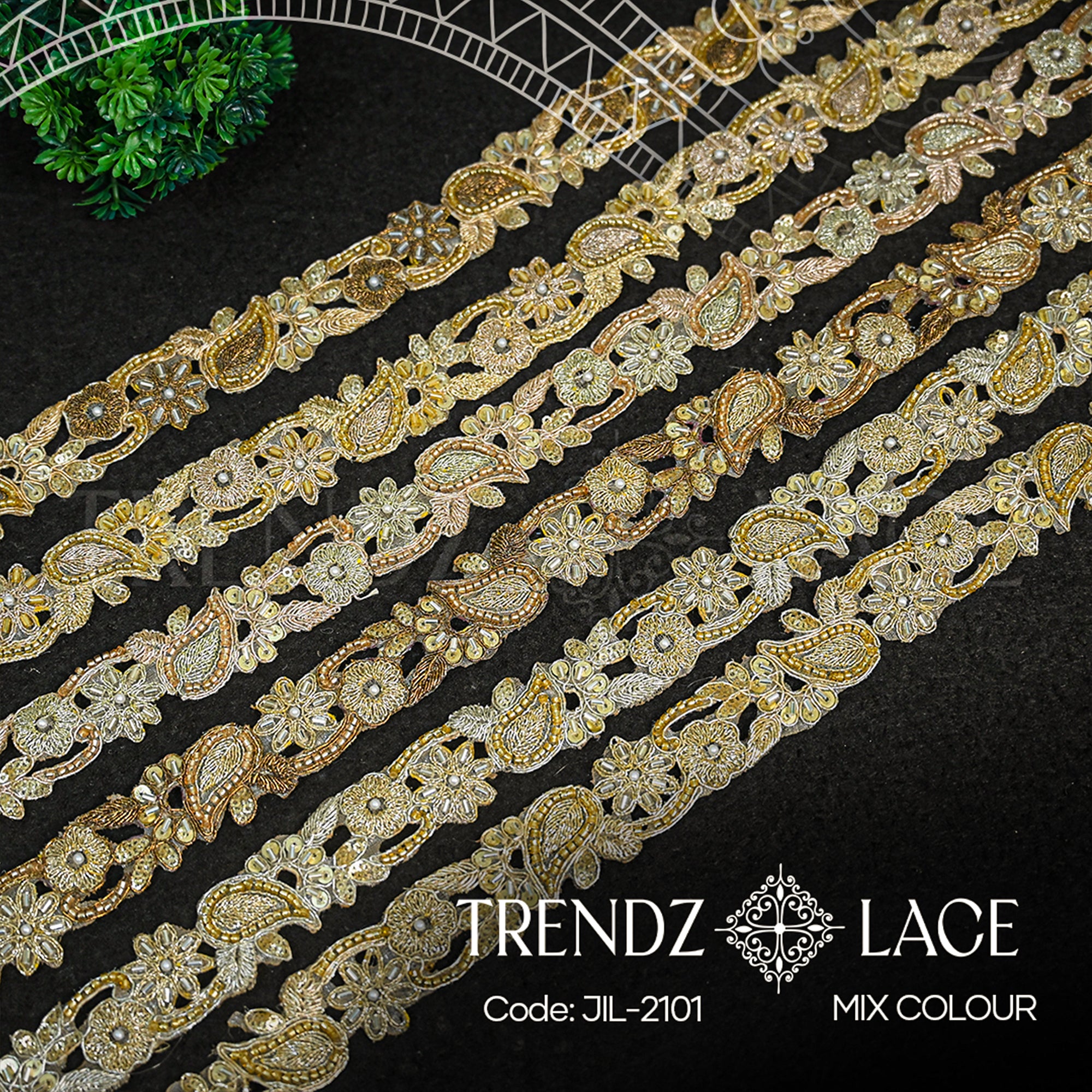 Fancy Lace: JIL - 2101 - 9 MTR | Trendz Lace