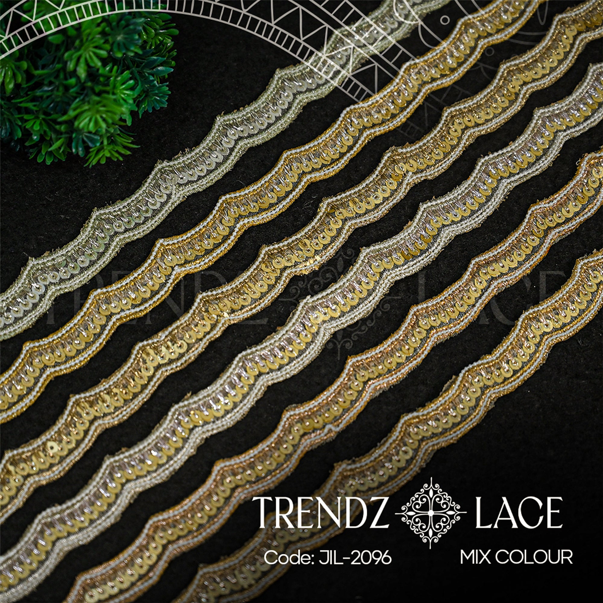 Fancy Lace: JIL-2096 - 9 MTR | Trendz Lace