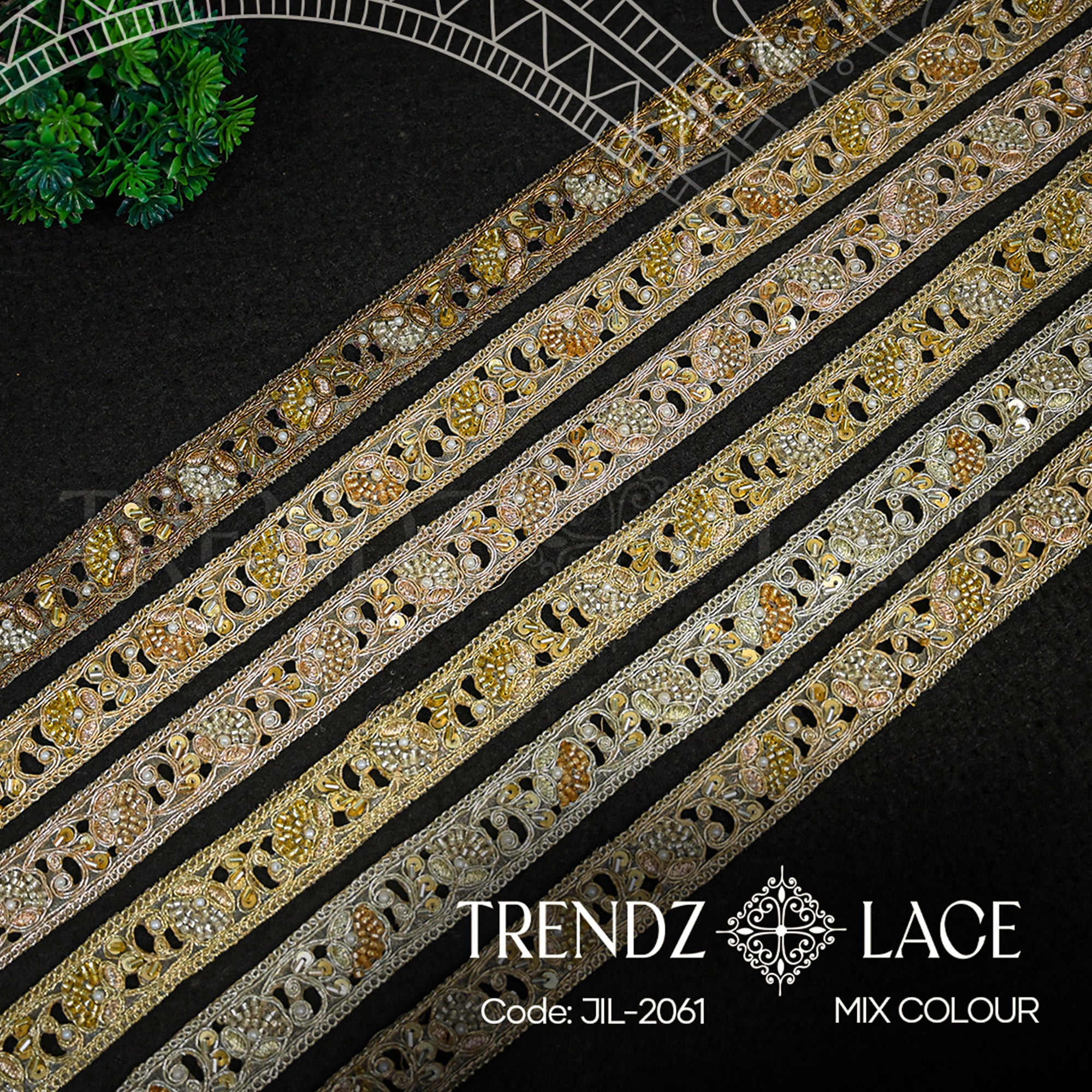 Fancy Lace: JIL-2061 - 9 MTR | Trendz Lace
