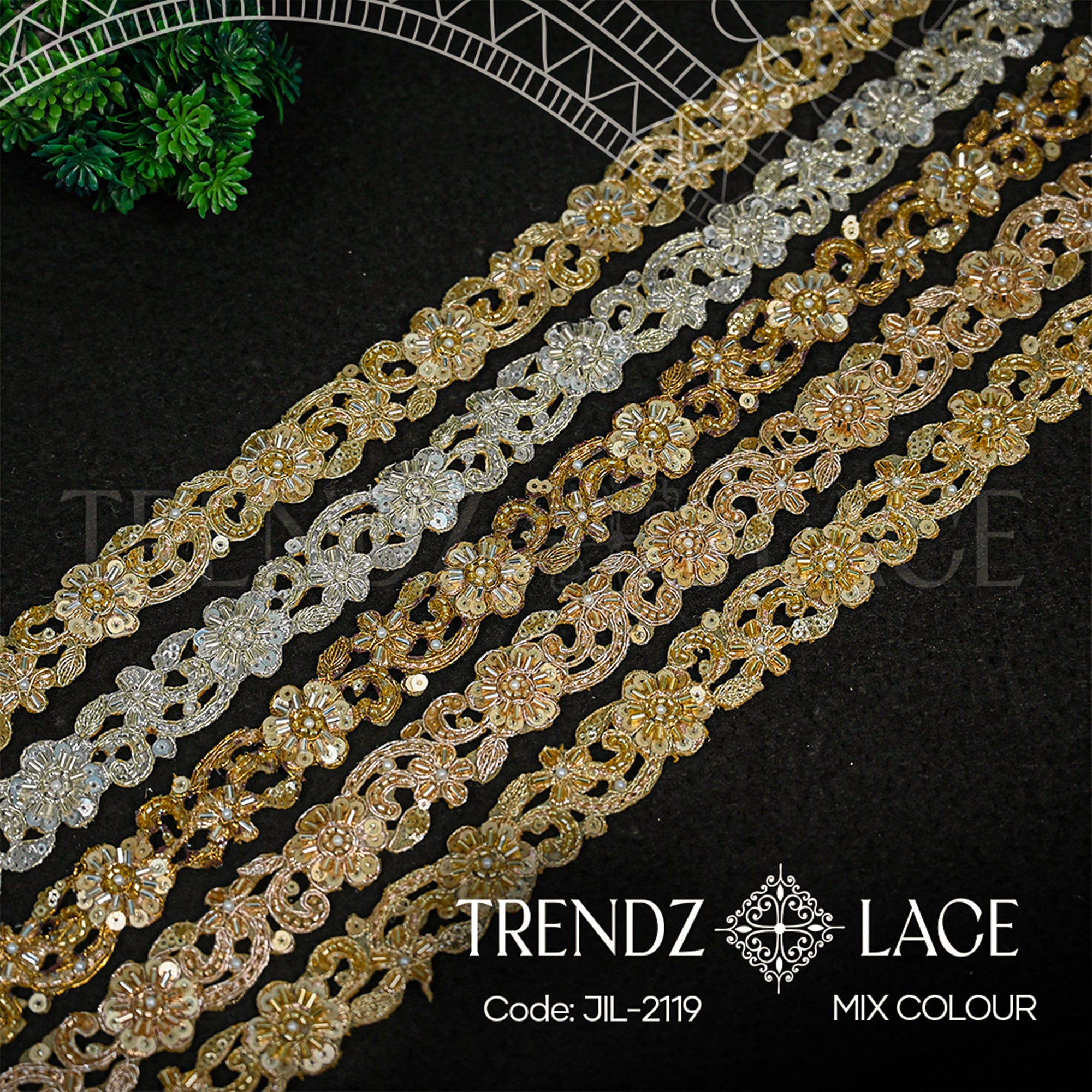 Fancy Lace: JIL - 2119 - 9 MTR | Trendz Lace