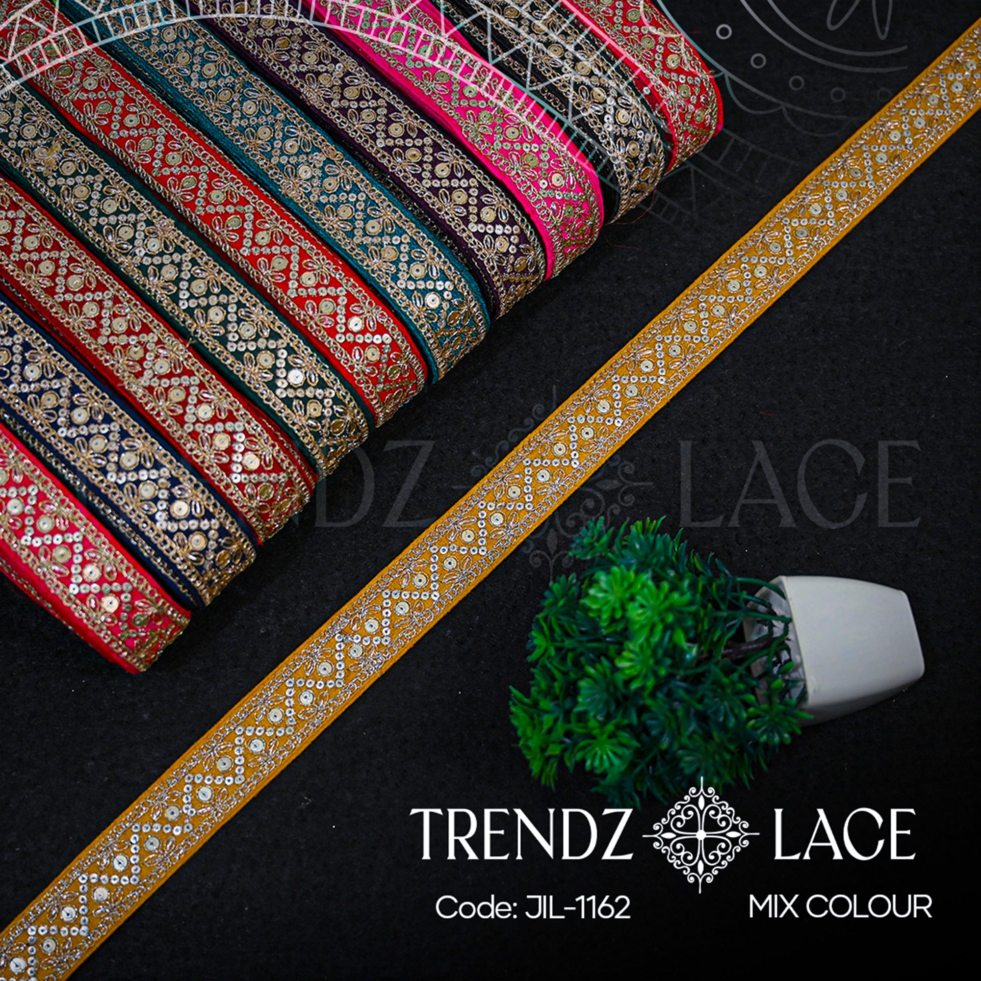 Fancy Lace: JIL - 1162 - 9 MTR | Trendz Lace