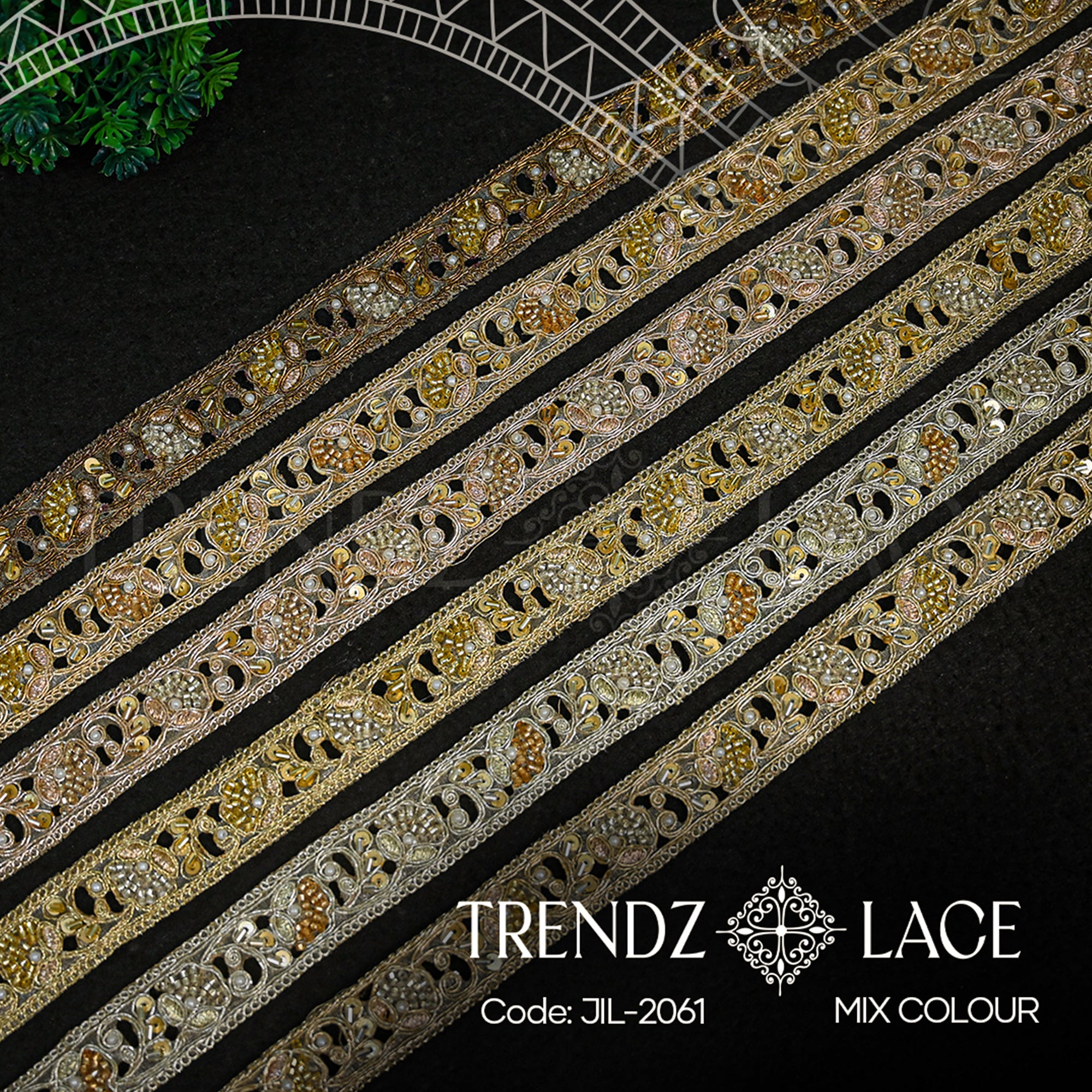 Fancy Lace: JIL-2061 - 9 MTR | Trendz Lace