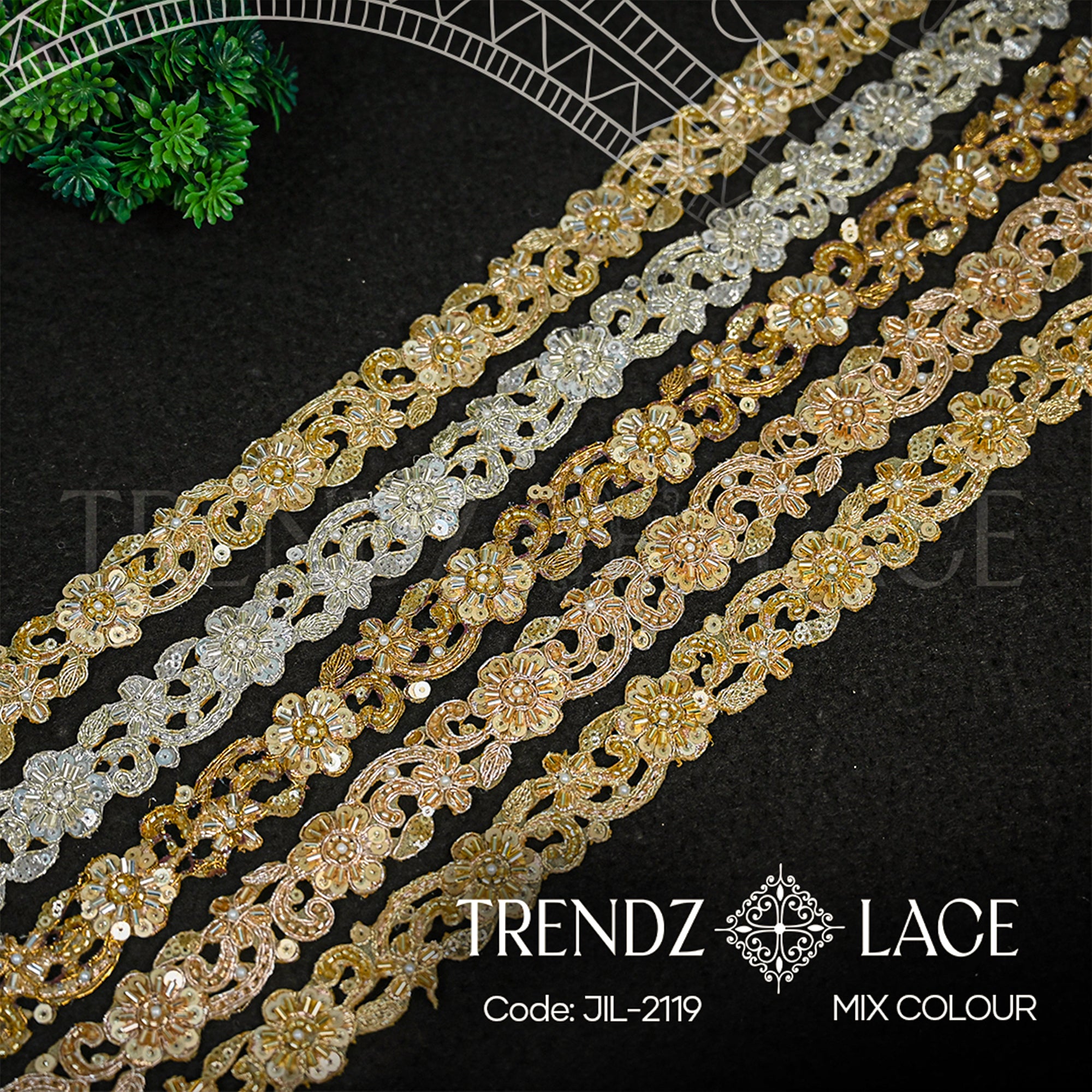 Fancy Lace: JIL - 2119 - 9 MTR | Trendz Lace