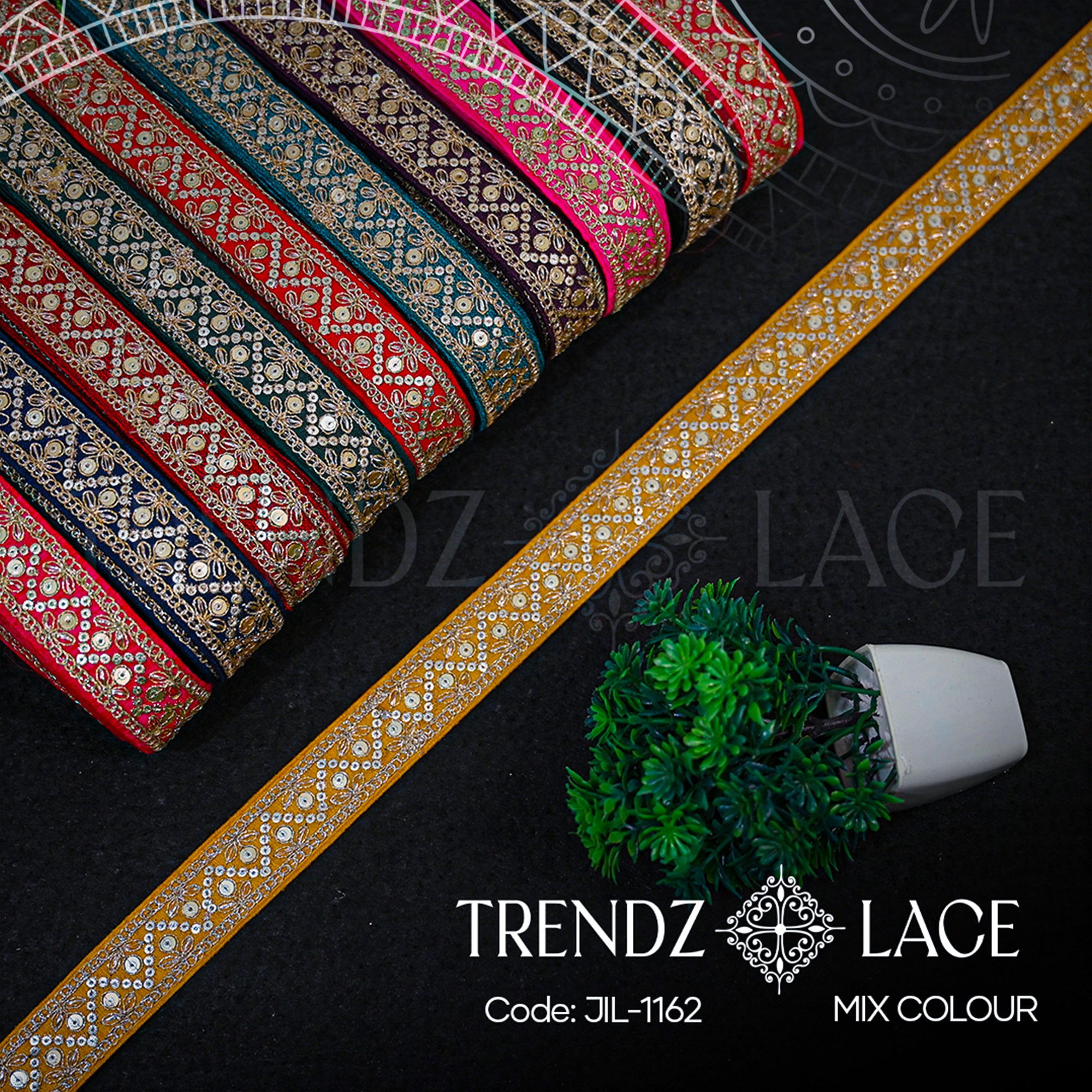 Fancy Lace: JIL - 1162 - 9 MTR | Trendz Lace