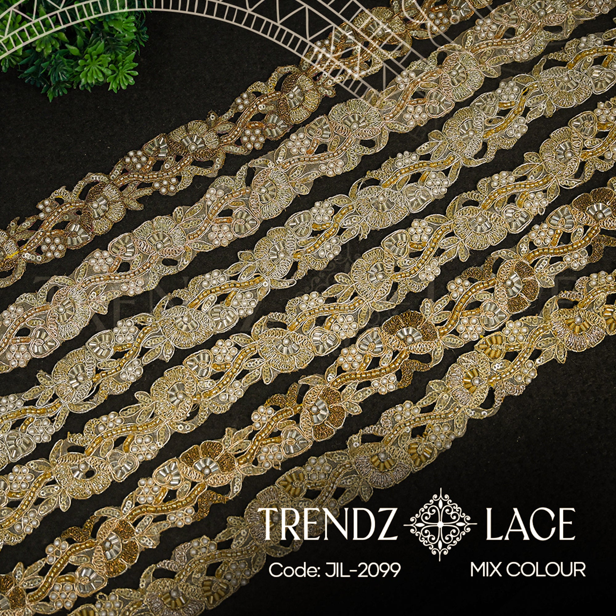 Fancy Lace: JIL-2099 - 9 MTR | Trendz Lace